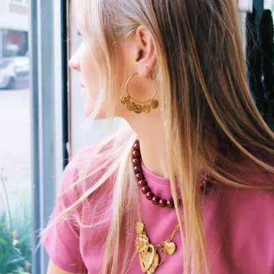 Golden Hoops, Golden Mood! 💛#
#stainlesssteelearrings #stainlessteeljewelry #jewelry #earrings #hoops #bazou